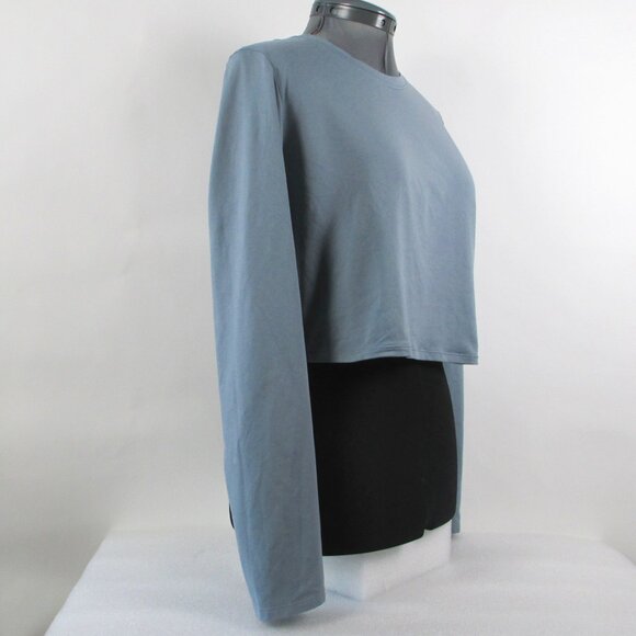 ALO CROP FINESSE LONG SLEEVE TOP - Picture 3 of 14